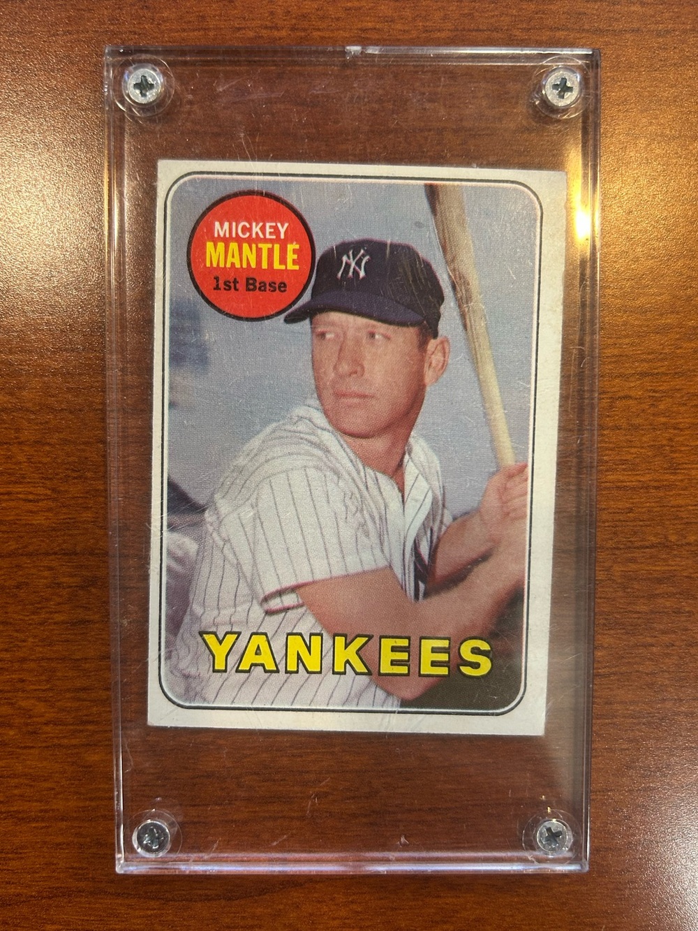 1969 Mickey Mantle Topps #500 Card